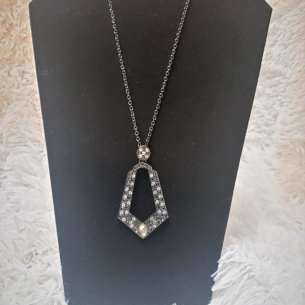 Hematite color necklace - Picture 1 of 2